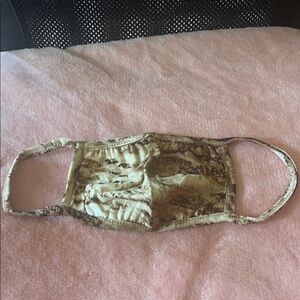 Beige and Brown Face Mask